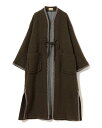 【SALE／70%OFF】BEAMS BOY maturely / Blanket Gown ビームス アウトレット ジャケット・アウター その他のジャケット・アウター ブラウン カーキ【送料無料】 2