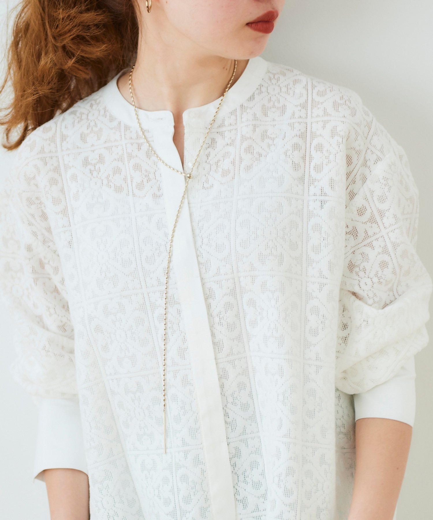 le.coeur blanc Yシェイプスライドネックレス ルクールブラン アクセサリー・腕時計 ネックレス ゴールド シルバーのサムネイル