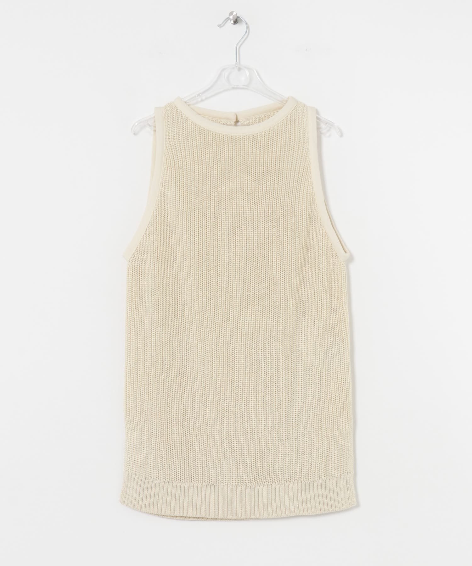 LAATO knit tank ラート トップス ニット ホワイト ブラック