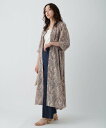 【SALE/20%OFF】Elura ポコポコ柄ワンピース<低身長サイズあり> エルーラ ワンピース・ドレス ワンピース ベージュ ブラック【送料無料】