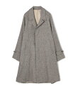 TOMORROWLAND MEN 【WEB先行予約・別注】De Petrillo ウールシルクナイロン バルカラーコート トゥモローランド ジャケット・アウター ステンカラーコート グレー【送料無料】