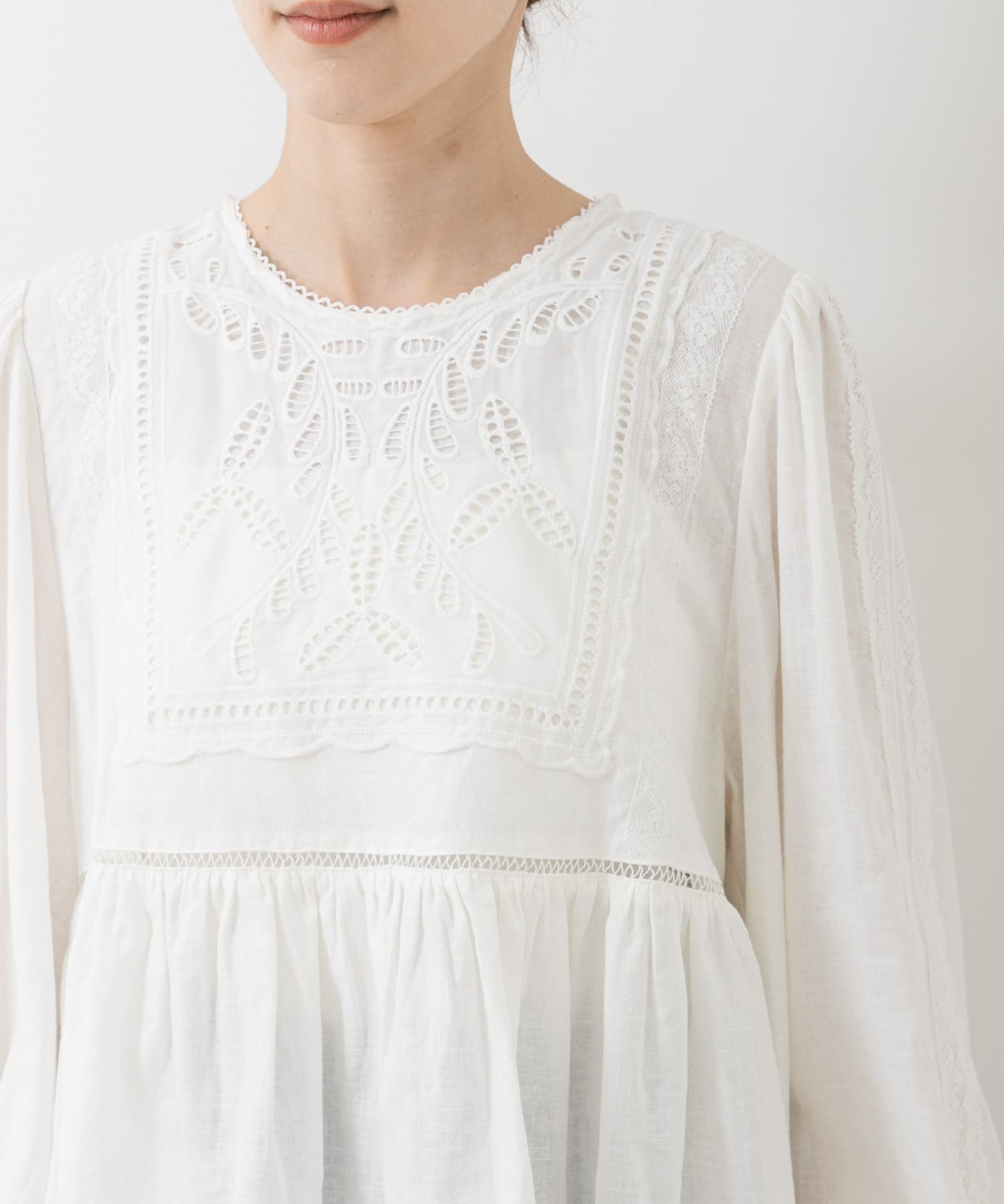Picchi Nia PALE LINEN アーバンリサーチ トップス シャツ・ブラウス ホワイト