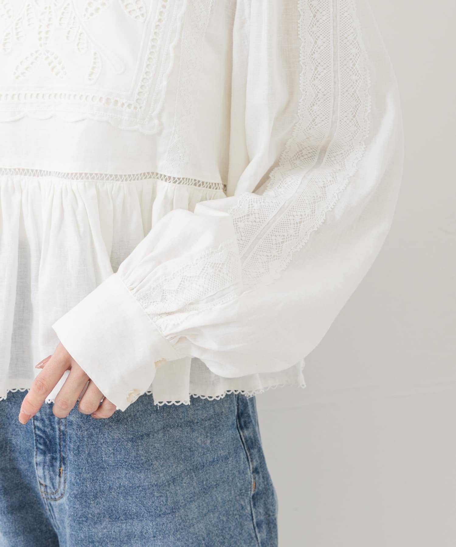 Picchi Nia PALE LINEN アーバンリサーチ トップス シャツ・ブラウス ホワイト