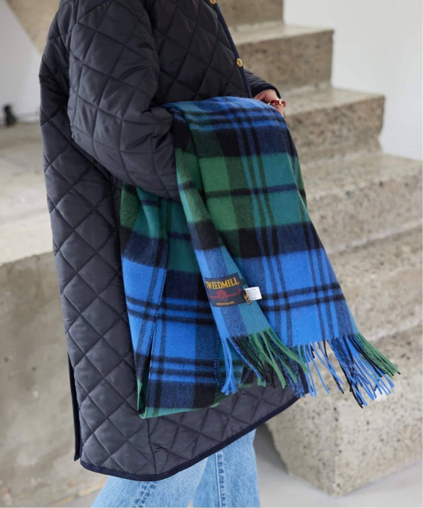 SLOBE IENA 《追加予約》TWEED MILL/ツイードミル ストール スローブ イエナ ファッション雑貨 マフラー・ストール・ネックウォーマー グレー ブルー ブラウン イエロー パープル【送料無料】