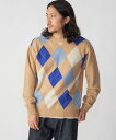 【SALE/55%OFF】SHIPS MEN SHIPS: 12G イタリー ヤーン アーガイル クルーネック ニット プルオーバー シップス トップス ニット...