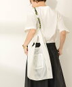 【SALE/35%OFF】AMERICAN HOLIC ロープ付メッシュトートバッグ アメリカン ホリック バッグ トートバッグ ホワイト ブルー パープル ブラック ピンク