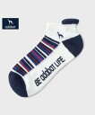 adabat 【新レーベル ADABAT NAVY】マルチボーダーベリーショートソックス アダバット 靴下・レッグウェア 靴下 ネイビー レッド ホワイト