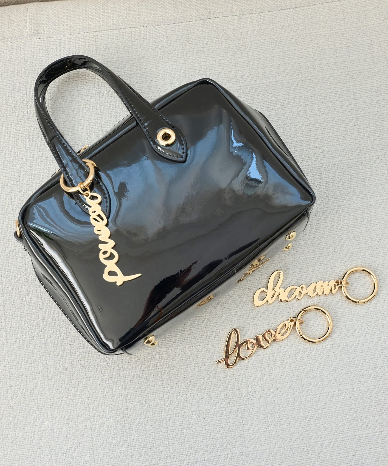 Phoebe レタードキーチャーム パワー ジュエルアディクト ファッション雑貨 チャーム・キーチェーン ゴールド【送料無料】