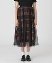 BLUE LABEL CRESTBRIDGE クレストブリッジチェックライトクロッシングチュールスカート ブルーレーベル / ブラックレーベル・クレストブリッジ...