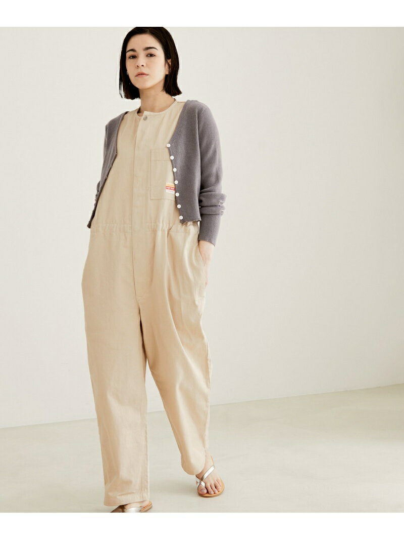 【SALE／60%OFF】SALON adam et rope' 【PAYDAY for SALON】スリーブレスオールインワン サロン アダム エ ロペ オールインワン・オーバーオール オーバーオール・サロペット ホワイト イエロー ブルー【送料無料】