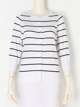 【SALE/50%OFF】franche lippee black しましまクルーカーディガン フランシュリッペ ニット【RBA_S】【RBA_E】【送料無料】