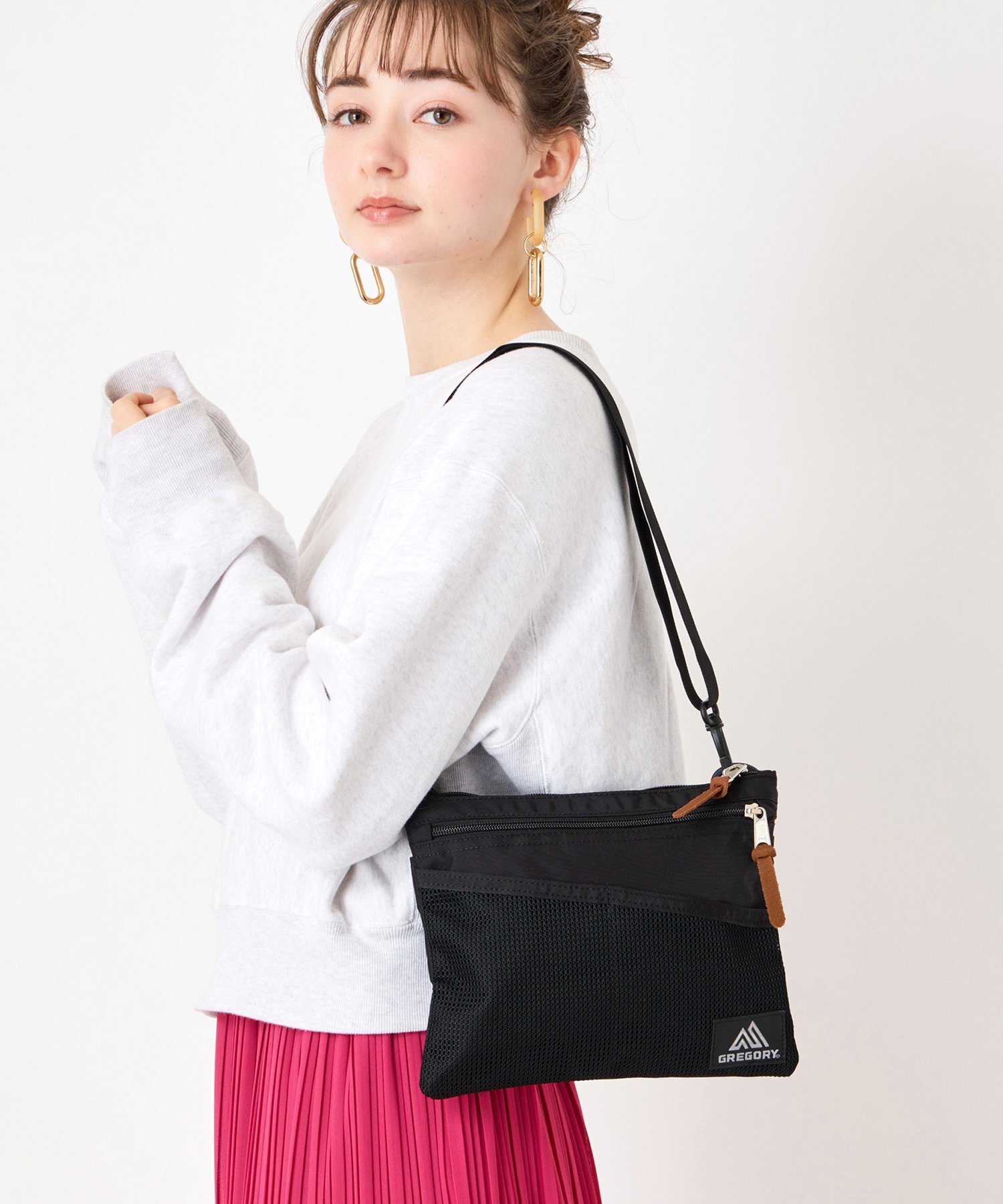 GREGORY 【公式】GREGORY クラシックサコッシュM 2L ショルダーバッグ グレゴリー バッグ ショルダーバッグ ブラック【送料無料】