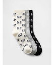 【SALE/40%OFF】GAP (K)GAPロゴ ソックス 3足セット (キッズ) ギャップ 靴下・レッグウェア 靴下