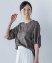 【SALE/30%OFF】LAUTREAMONT 【WEB限定】きれいめハーフスリーブカットソー ≪接触冷感/洗濯機OK≫ ロートレアモン トップス カットソー...