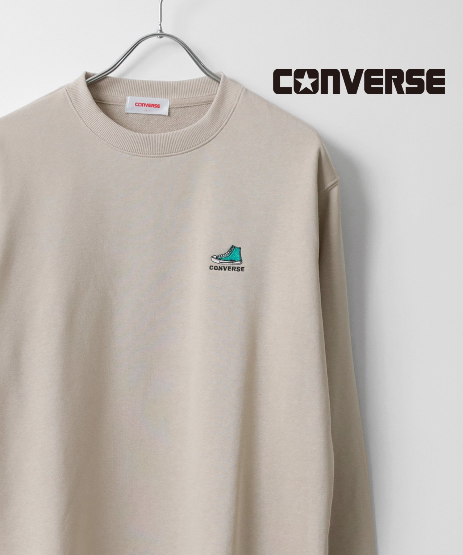 【SALE／2%OFF】CONVERSE CONVERSE コンバース トレーナー メンズ スウェット ワンポイント レディース マルカワ トップス スウェット・トレーナー グレー ブラック ベージュ ブルー【送料無料】