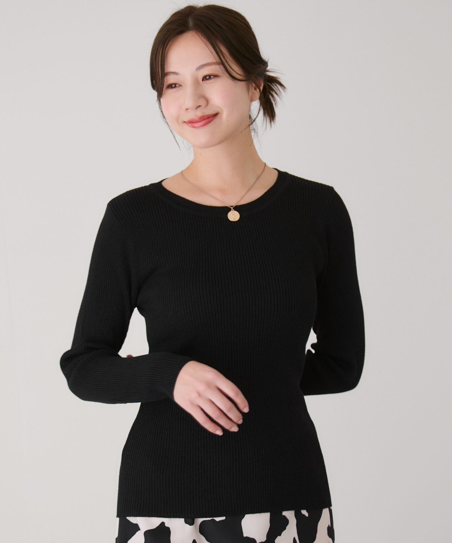 JAYRO ラメリブニットプルオーバー ジャイロ トップス ニット ブラック ネイビー シルバー ゴールド【送料無料】