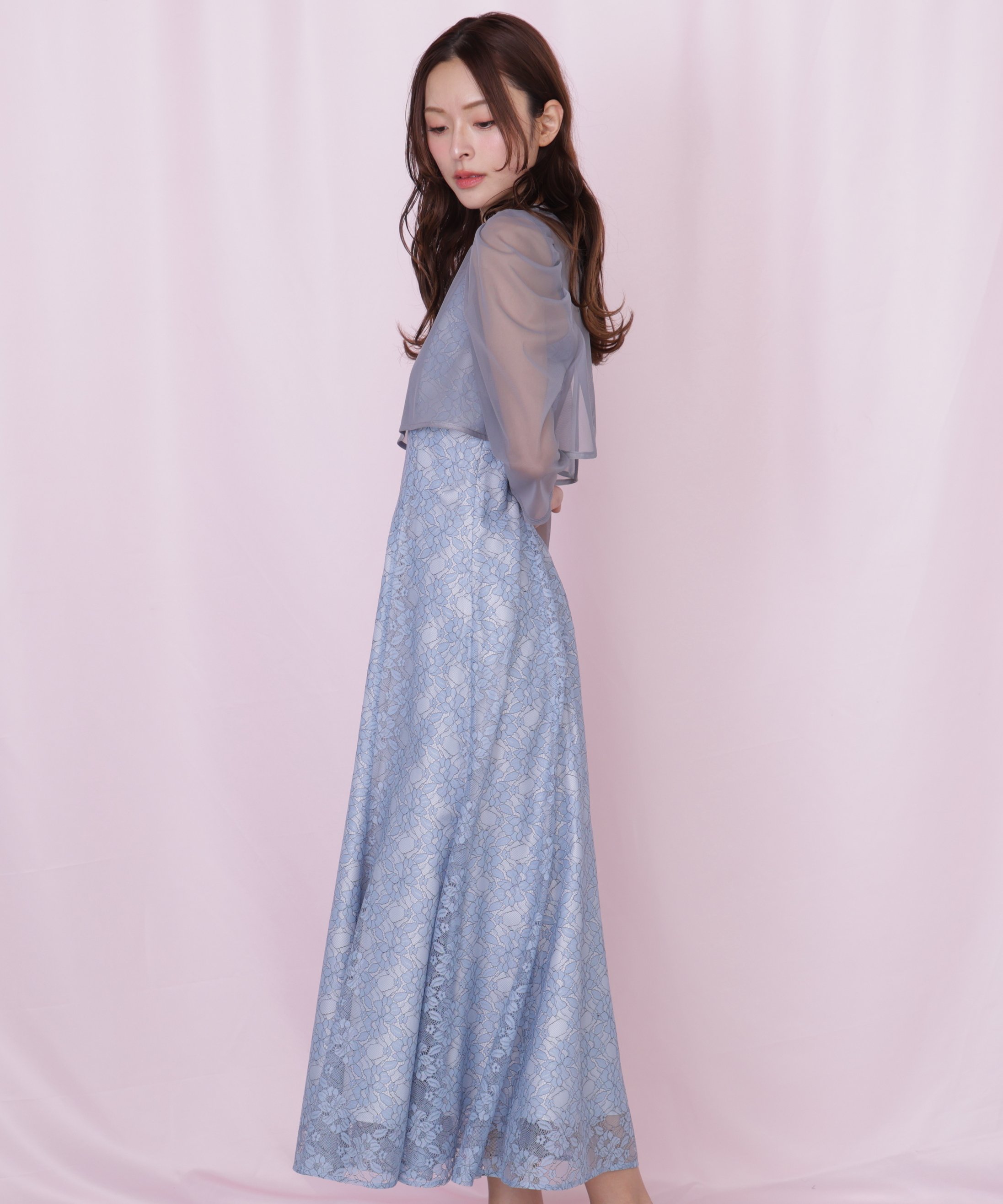 JILL by JILL STUART レイヤードレースキャミワンピース ジル バイ ジル スチュアート ワンピース・ドレス ワンピース ブルー ピンク