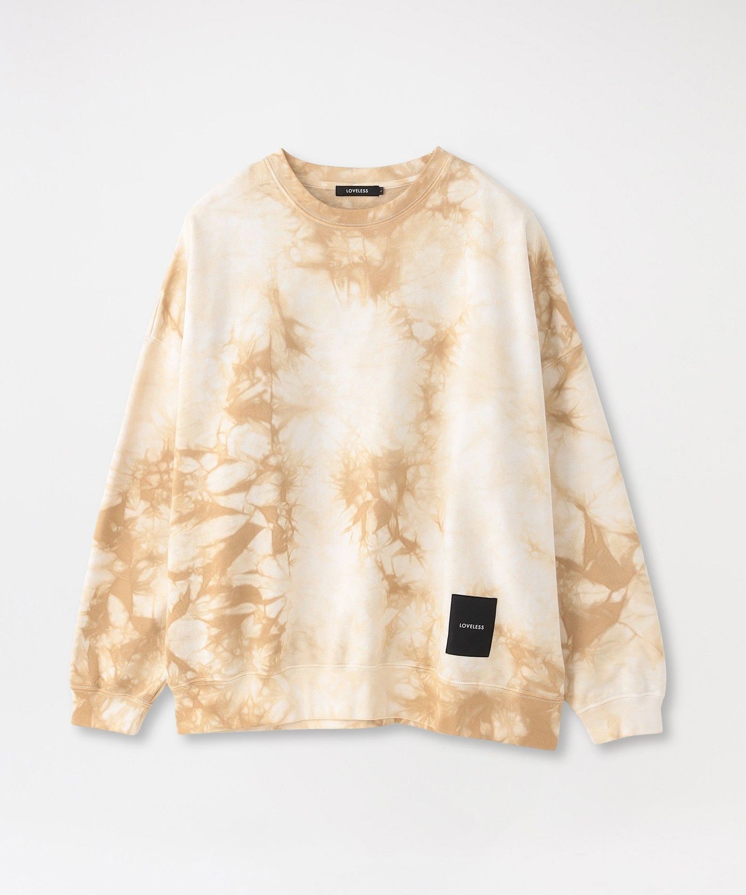 LOVELESS ムラ染めオーバースウェット ラブレス トップス カットソー・Tシャツ ブルー ベージュ