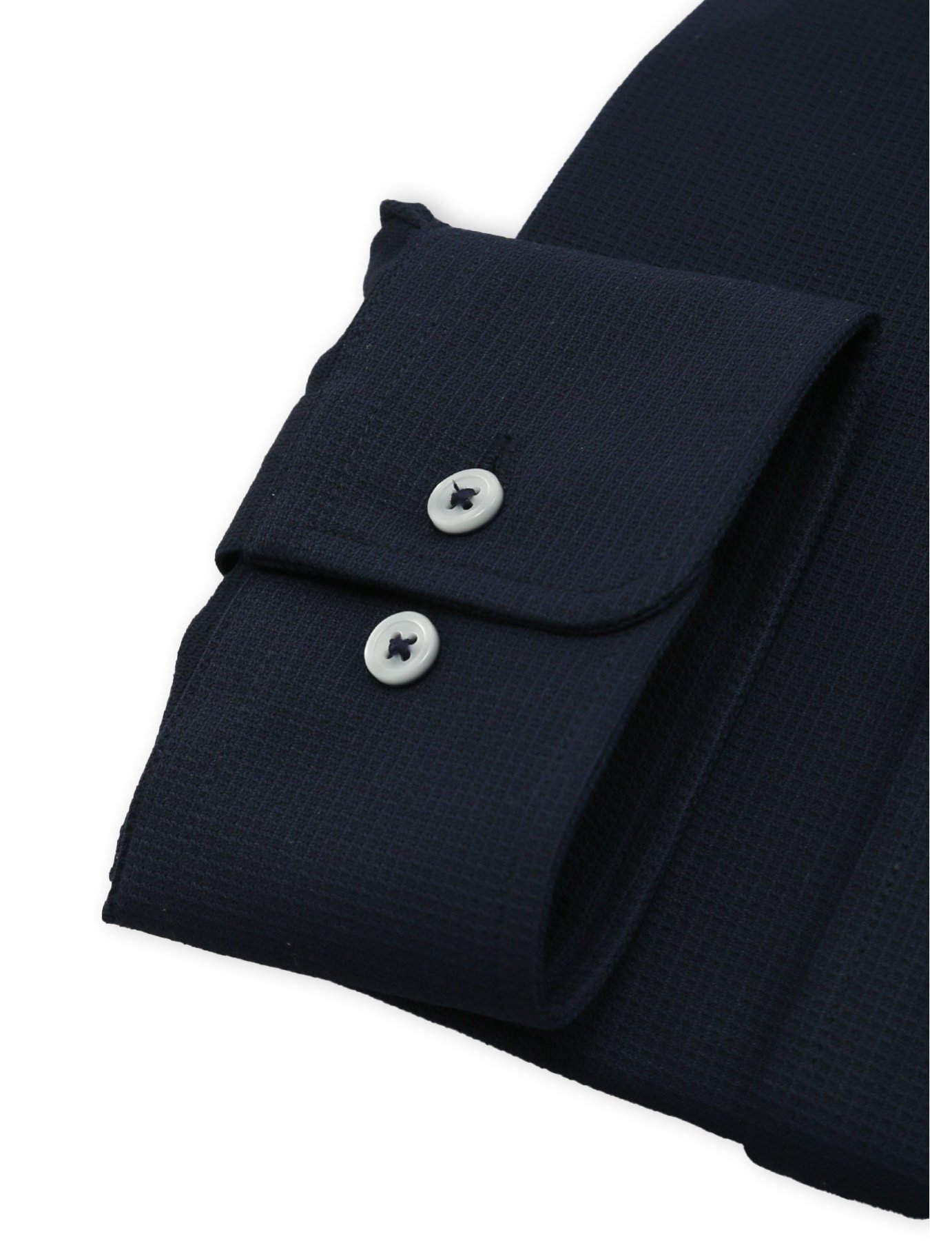 【SALE／20%OFF】TAKA-Q アイスカプセル NEWスタンダードフィット スナップダウン長袖ニットシャツ タカキュー スーツ・フォーマル Yシャツ・カッターシャツ ネイビー【送料無料】