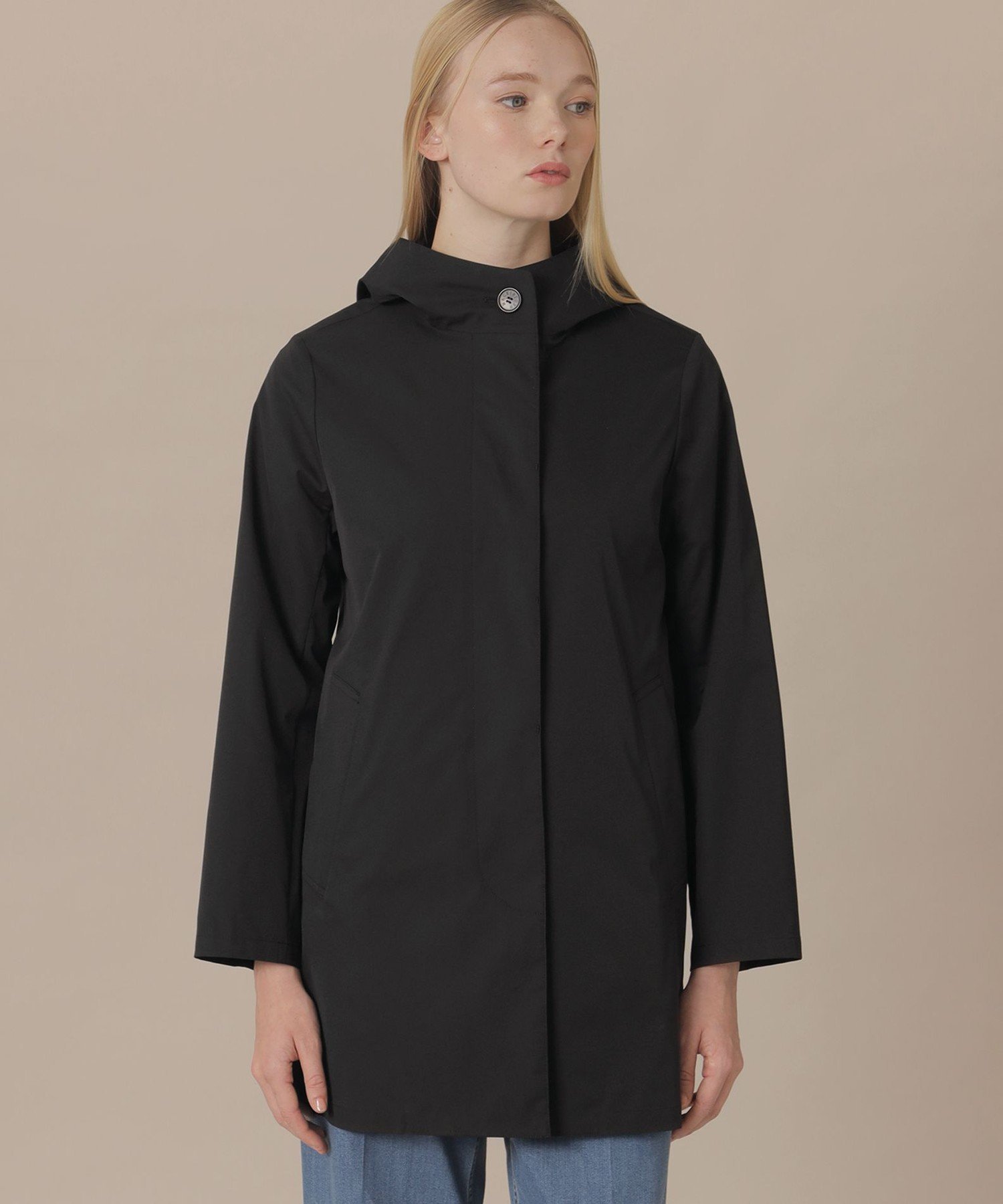 【WEB・一部店舗限定】【CHRYSTON/クリストン】フーデッドコート マッキントッシュ ロンドン ジャケット・アウター その他のジャケット・アウター グレー ブラック