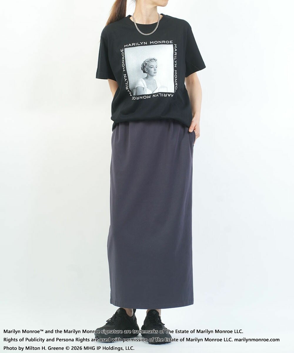 グッドロックスピード / Marilyn Monroe / PHOTO ART T-SHIRT ブルーコムブルー トップス カットソー・Tシャツ ブラック
