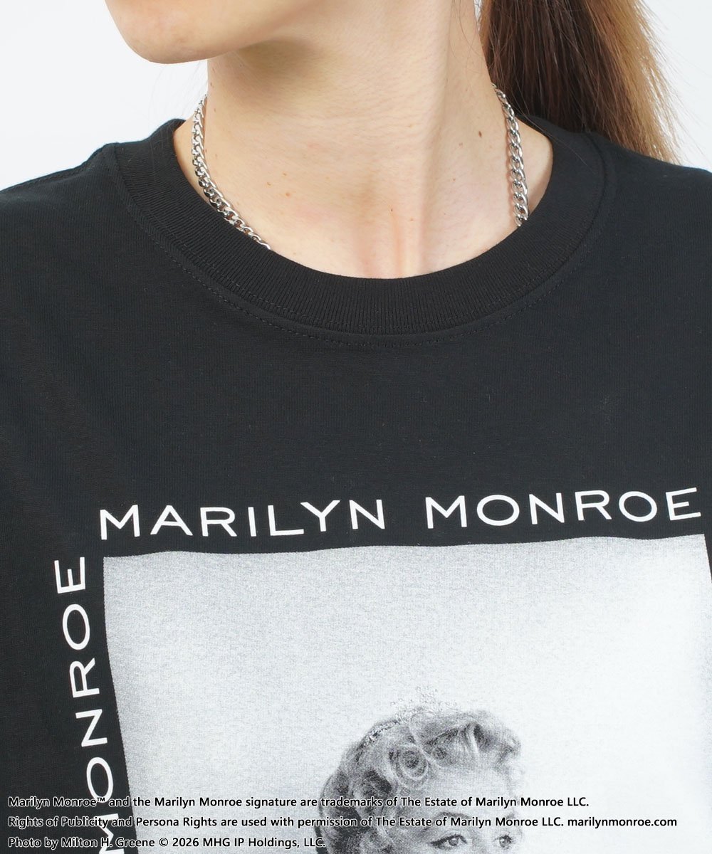 グッドロックスピード / Marilyn Monroe / PHOTO ART T-SHIRT ブルーコムブルー トップス カットソー・Tシャツ ブラック