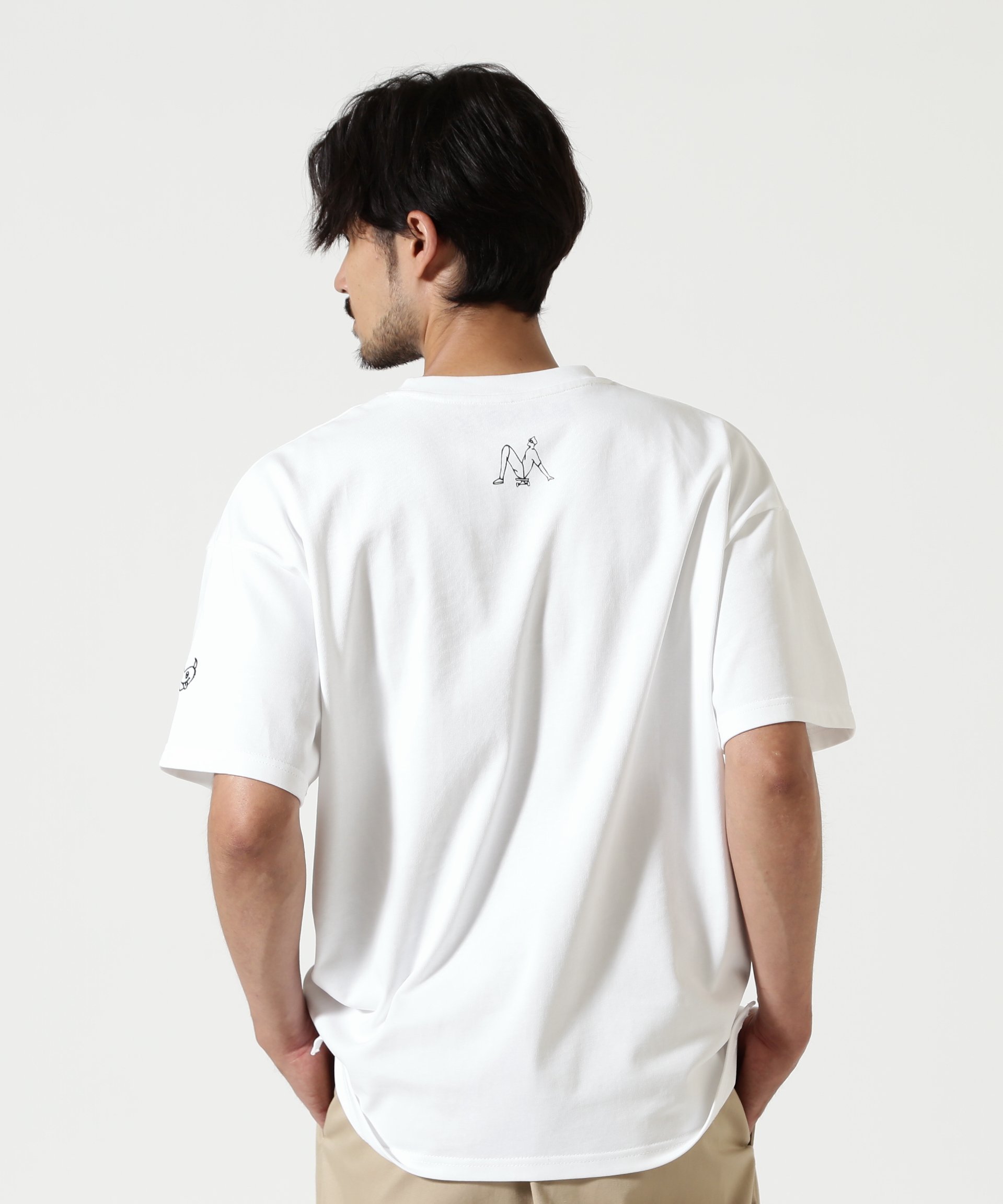 maxsix(マックスシックス)SINGLE HERT S/S TEE ビーセカンド トップス カットソー・Tシャツ ホワイト ブラック