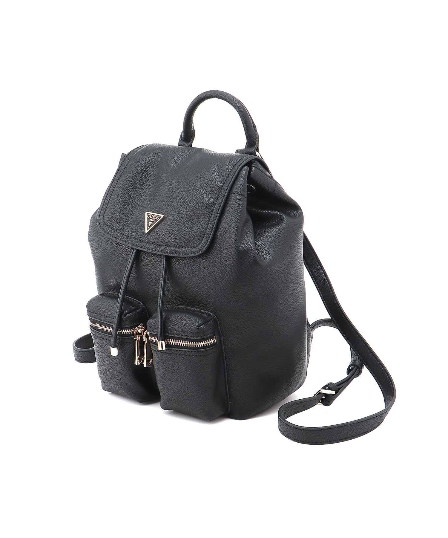 GUESS/(W)MANHATTAN II Flap Backpack バックパック リュック ゲス バッグ リュック・バックパック ブラック