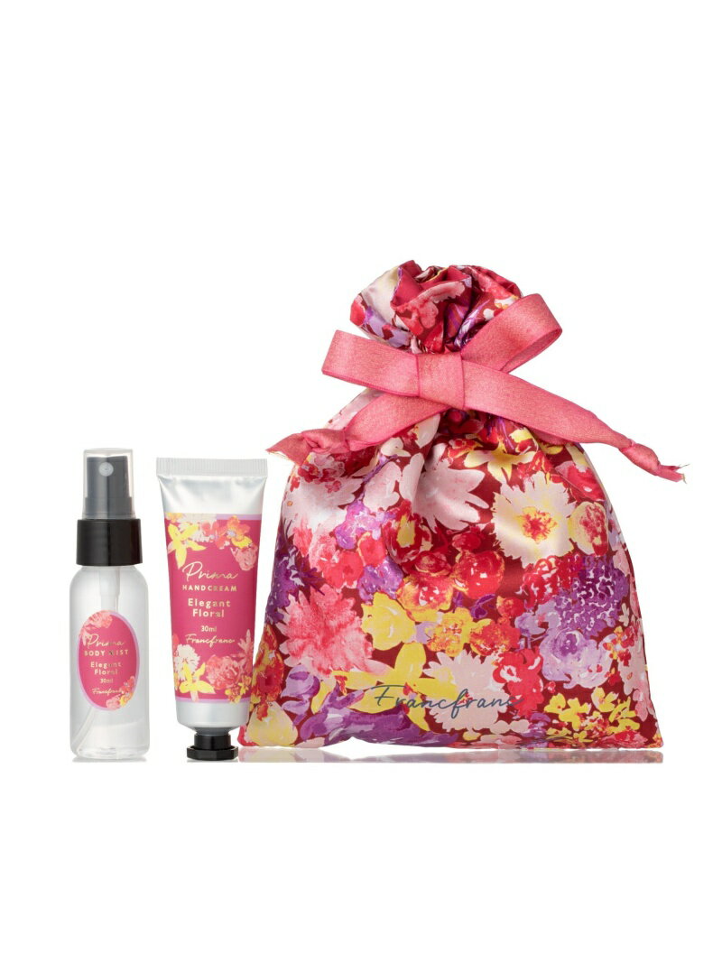 【SALE／54%OFF】Francfranc プリマ ハンドクリームギフトセット S フラワー(Elegant) フランフラン コフレ・キット・セット コフレ・コスメキット・ギフトセット パープルのサムネイル