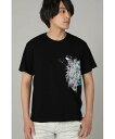 【SALE／70 OFF】TORNADO MART TORNADO MART∴アニマルロゴプリントクルーTシャツ トルネードマート トップス カットソー Tシャツ ブラック ホワイト ブルー