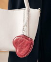 【SALE/20%OFF】a.v.v ハートチャームコインケース アー・ヴェ・ヴェ ファッション雑貨 チャーム・キーチェーン ベージュ レッド
