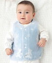 fillot de bebe reduction 【お揃い】パイルクマジャガードベスト(60~80cm) ベベ オンライン ストア マタニティウェア・ベビー用品 ベビートップス ベージュ ピンク ブルー【送料無料】