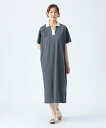 【SALE/20%OFF】BEAMS HEART WOMEN 配色 ポロ ワンピース ビームス ハート ワンピース・ドレス その他のワンピース・ドレス グレー ...