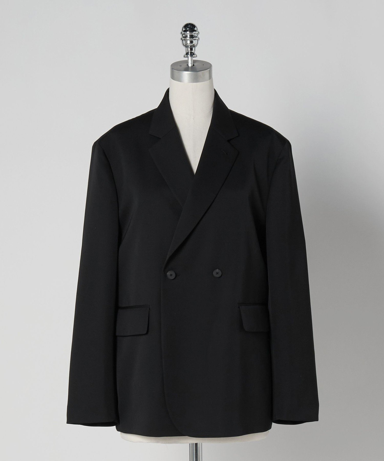 ＜LOEFF＞ギャバジン ボックス ジャケット ユナイテッドアローズ ジャケット・アウター テーラードジャケット・ブレザー ブラック