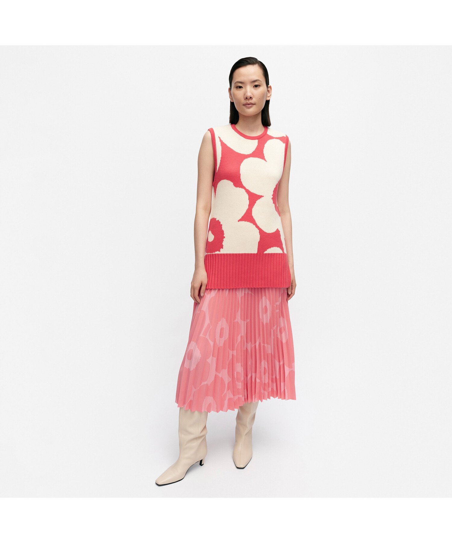 【SALE／37%OFF】Marimekko Tilma Unikko ニットベスト マリメッコ トップス ニット【送料無料】