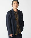 SHIPS MEN Southwick Gate Label: デニム イージー ブレザー シップス ジャケット・アウター テーラードジャケット・ブレザー ネイビー【送料無料】