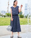 【SALE/30%OFF】any SiS S 【撥水・UVカット】ウォーターサイド ワンピース エニィスィス ワンピース・ドレス ワンピース ブラウン【送料無料】