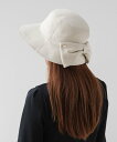 TOCCA 【UVカット・吸水速乾・抗菌防臭・サイズ調整可】RIBBON KNOT WOOLY BUCKETHAT バケットハット トッカ 帽子 ハット ホワイト ブラック【送料無料】