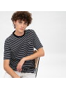 LACOSTE 鹿の子地ボーダーTシャツ ラコステ カットソー【送料無料】