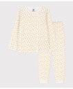 【SALE／10%OFF】PETIT BATEAU チュビック長袖パジャマ プチバトー インナー・ルームウェア パジャマ ホワイト【送料無料】