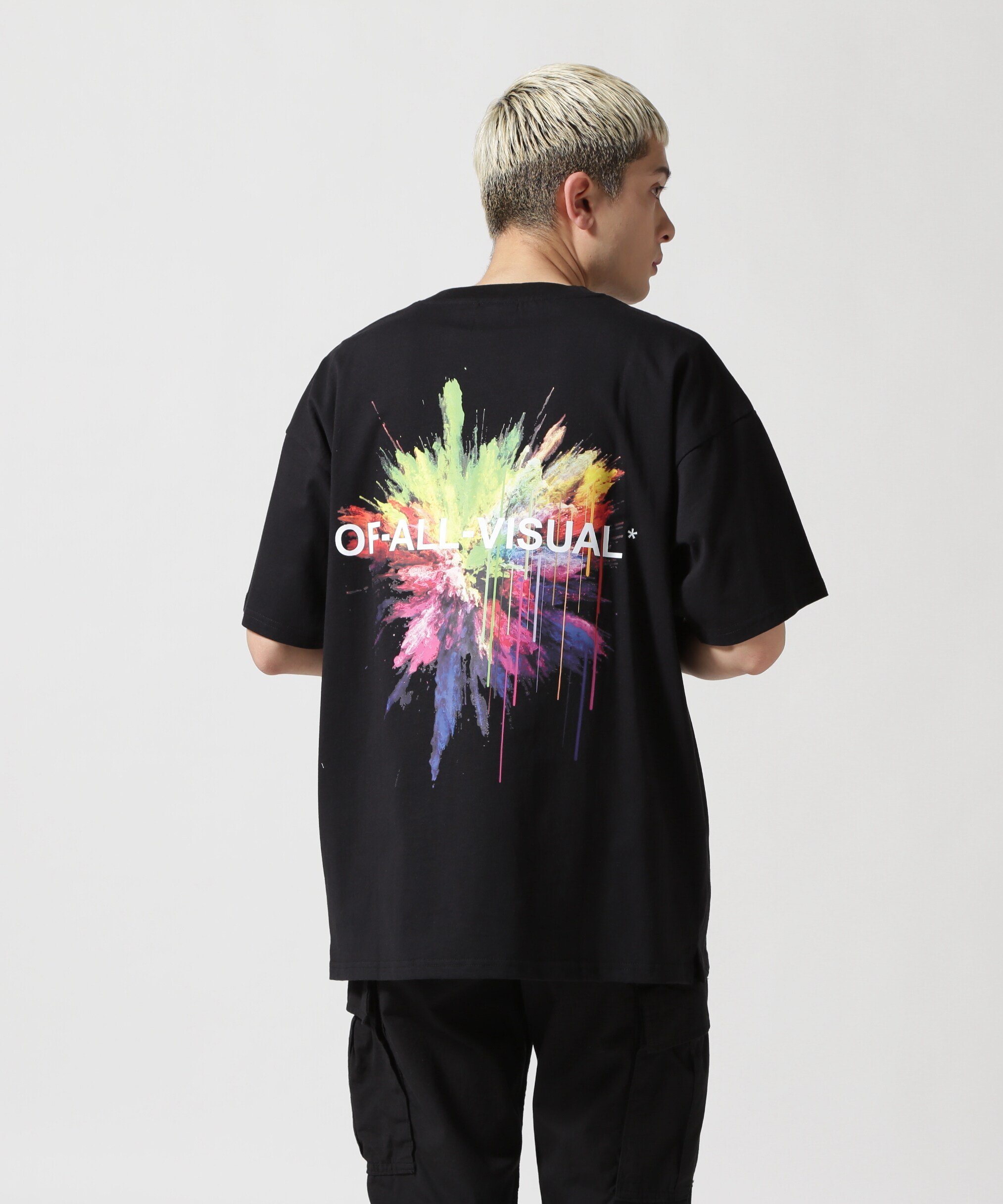 LHP A4A/エーフォーエー/SPLASH s/s TEE エルエイチピー トップス カットソー・Tシャツ ブラック ホワイト