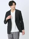 【SALE/37%OFF】m.f.editorial ドットエア レギュラーフィット 2ボタンジャケット 黒(セットアップ可能) タカキュー スーツ・フォーマル...