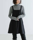 【SALE/60%OFF】URBAN RESEARCH スクエアネックミニジャンパーワンピース アーバンリサーチ ワンピース・ドレス ワンピース ブラック グレー【送料無料】
