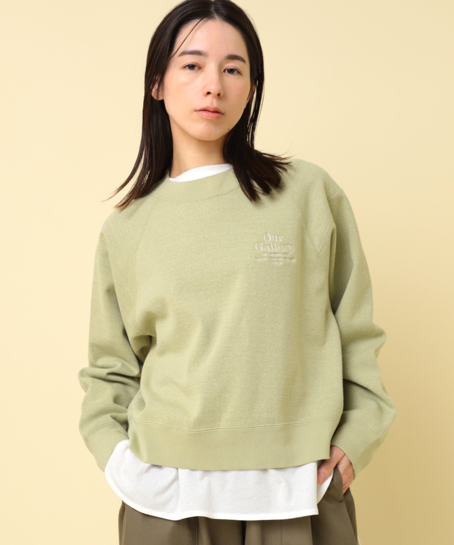 RNA-N M2384 ブークレーポンチロゴプルオーバー アールエヌエーエヌ トップス カットソー・Tシャツ パープル ベージュ グリーン