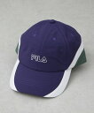 NANO universe FILA/FLU 3 COLOURS 6P CAP ナノユニバース 帽子 その他の帽子 ブラック ネイビー ホワイト【送料無料】