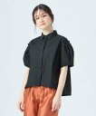 BEAMS HEART WOMEN 肩タック ビッグ シャツ ビームス ハート トップス シャツ・ブラウス ホワイト ブラック【送料無料】