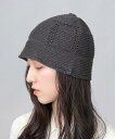 A.M.S. クロシェハット バケットハット メンズ レディース 春 夏 帽子 ハット ニット エー.エム.エス. 帽子 ハット ブラック グレー