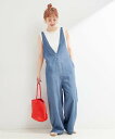 B.C STOCK 《追加2予約》【WEB限定】DU JOUR/デュ ジュール V NECK JEAN SALOPETTE ベーセーストック オールインワン・オ...