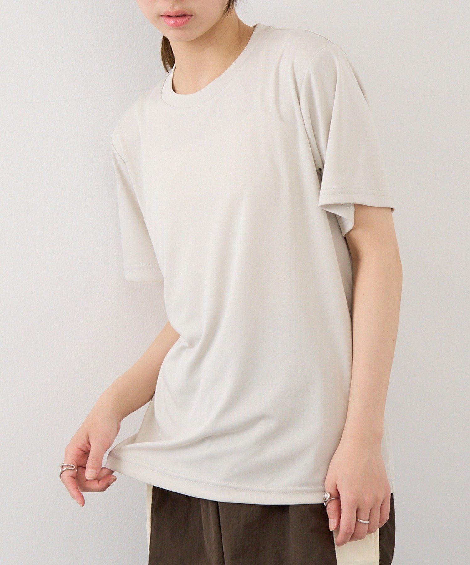 United Athle United Athle/4.4オンス ドライスムース リサイクルポリエステル Tシャツ 半袖 5700 セットアップセブン トップス カットソー・Tシャツ ピンク ネイビー ブラック ホワイト ベージュ グリーン