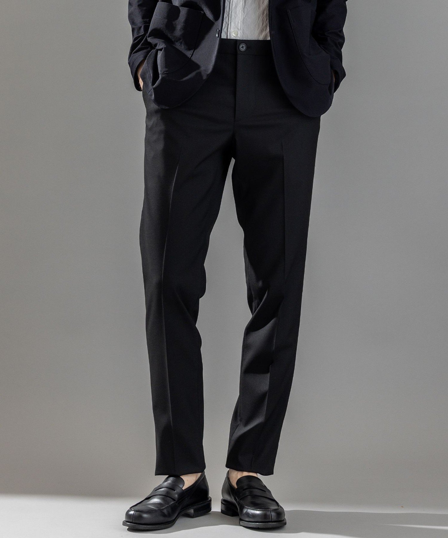 JOSEPH HOMME 【ストレッチ】キャリーマンストレッチ テーパードパンツ / CITY ジョゼフ オム パンツ スラックス・ドレスパンツ ブラック ネイビー【送料無料】